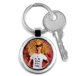 I am beautiful - Kinzie Key Chain (Round) Front