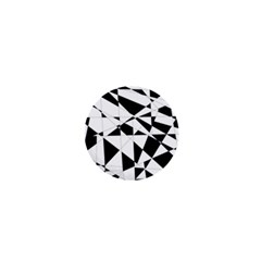 Shattered Life In Black & White 1  Mini Button by StuffOrSomething