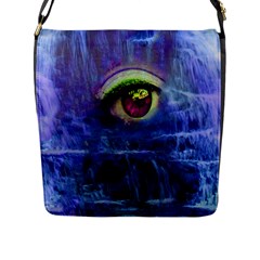 Waterfall Tears Flap Messenger Bag (l)  by icarusismartdesigns