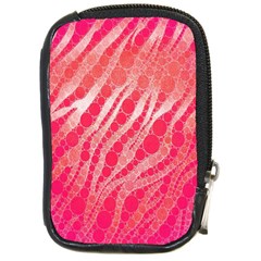 Florescent Pink Zebra Pattern  Compact Camera Cases by OCDesignss