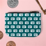 Modern Chic Vector Camera Illustration Pattern Mini Coin Purses Back