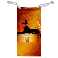 Anubis, Ancient Egyptian God Of The Dead Rituals  Jewelry Bags by FantasyWorld7