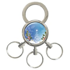 Christmas Tree 3-ring Key Chains by FantasyWorld7