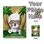 Funny Skull With Sunglasses And Palm Multi-purpose Cards (Rectangle)  Front 5