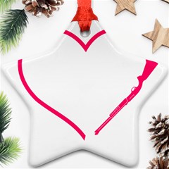 Customizable Shotgun Heart Star Ornament (two Sides)  by CraftyLittleNodes