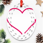 Customizable Shotgun Heart Oval Filigree Ornament (2-Side)  Front