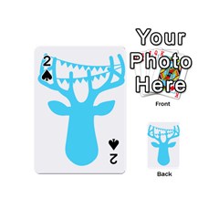 Party Deer With Bunting Playing Cards 54 (mini)  by CraftyLittleNodes