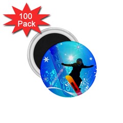Snowboarding 1 75  Magnets (100 Pack)  by FantasyWorld7