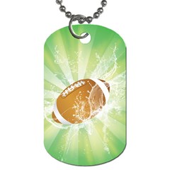 American Football  Dog Tag (two Sides) by FantasyWorld7