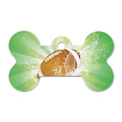 American Football  Dog Tag Bone (one Side) by FantasyWorld7