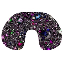 Sci Fi Fantasy Cosmos Pink Travel Neck Pillows by ImpressiveMoments
