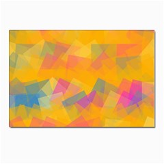 Fading Squares Postcards 5  X 7  (pkg Of 10) by LalyLauraFLM