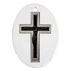 Christian Cross Oval Ornament (two Sides) by igorsin