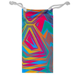 Distorted Shapes Jewelry Bag by LalyLauraFLM