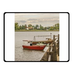 Santa Lucia River In Montevideo Uruguay Fleece Blanket (small) by dflcprints