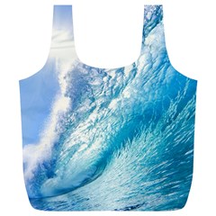 Ocean Wave 1 Full Print Recycle Bags (l)  by trendistuff