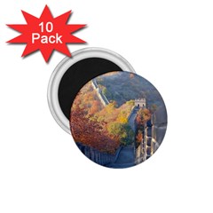 Great Wall Of China 1 1 75  Magnets (10 Pack)  by trendistuff