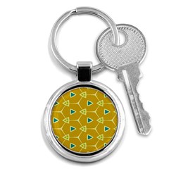 Connected Triangles			key Chain (round) by LalyLauraFLM