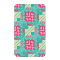 Pink Flowers In Squares Pattern 			memory Card Reader (rectangular) by LalyLauraFLM