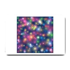 Starlight Shiny Glitter Stars Small Doormat  by yoursparklingshop