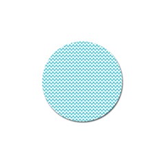 Blue White Chevron Golf Ball Marker (10 Pack) by yoursparklingshop