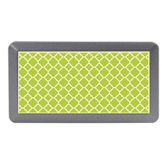 Spring Green Quatrefoil Pattern Memory Card Reader (mini) by Zandiepants