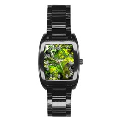 Amazing Fractal 27 Stainless Steel Barrel Watch by Fractalworld