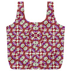 Boho Check Full Print Recycle Bags (l)  by dflcprints