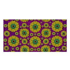 Sunroses Mixed With Stars In A Moonlight Serenade Satin Shawl by pepitasart