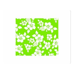 Lime Hawaiian Double Sided Flano Blanket (large)  by AlohaStore