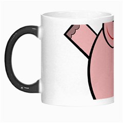 Pink Rhino Morph Mugs by Valentinaart