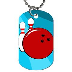 Bowling  Dog Tag (one Side) by Valentinaart