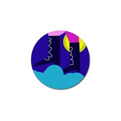 Walking On The Clouds  Golf Ball Marker by Valentinaart