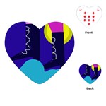 Walking on the clouds  Playing Cards (Heart)  Front
