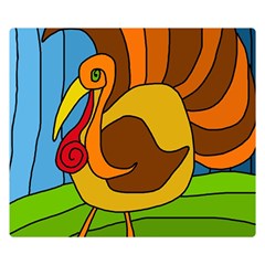 Thanksgiving Turkey  Double Sided Flano Blanket (small)  by Valentinaart