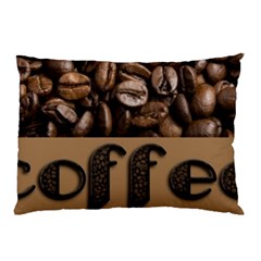Funny Coffee Beans Brown Typography Pillow Case by yoursparklingshop