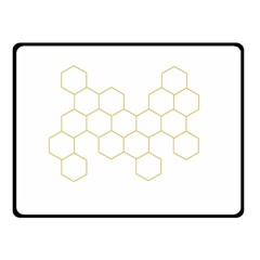 Honeycomb Pattern Graphic Design Fleece Blanket (small) by picsaspassion