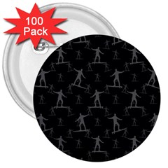 Surfing Motif Pattern 3  Buttons (100 Pack)  by dflcprints