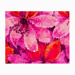 Geometric Magenta Garden Small Glasses Cloth (2-side) by DanaeStudio