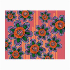 Colorful Floral Dream Small Glasses Cloth (2-side) by DanaeStudio