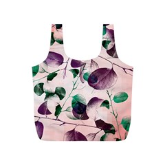Spiral Eucalyptus Leaves Full Print Recycle Bags (s)  by DanaeStudio