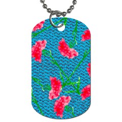 Carnations Dog Tag (two Sides) by DanaeStudio