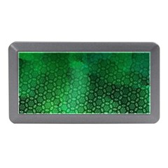 Ombre Green Abstract Forest Memory Card Reader (mini) by DanaeStudio