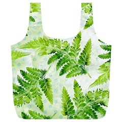 Fern Leaves Full Print Recycle Bags (l)  by DanaeStudio