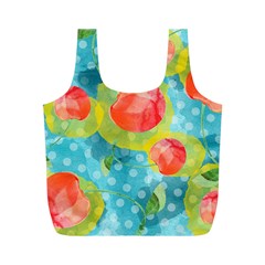 Red Cherries Full Print Recycle Bags (m)  by DanaeStudio