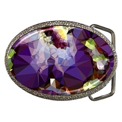 Purple Abstract Geometric Dream Belt Buckles by DanaeStudio
