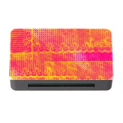 Yello And Magenta Lace Texture Memory Card Reader With Cf by DanaeStudio