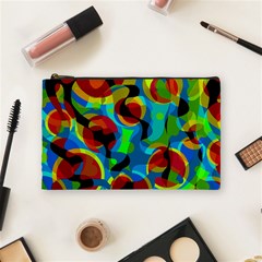 Colorful Smoothie  Cosmetic Bag (medium)  by Valentinaart
