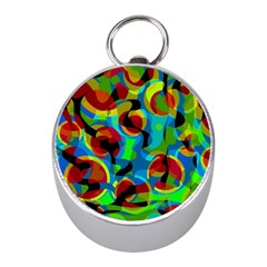Colorful Smoothie  Mini Silver Compasses by Valentinaart