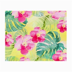 Tropical Dream Hibiscus Pattern Small Glasses Cloth by DanaeStudio
